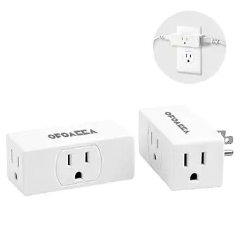 Multi Plug Outlet Extender, 3 Way Plug,2 Pack