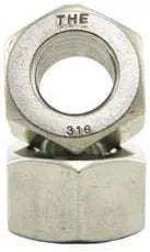 1/2"-13 Heavy Hex Nuts / 316 Stainless Steel (Quantity: 100 pcs)