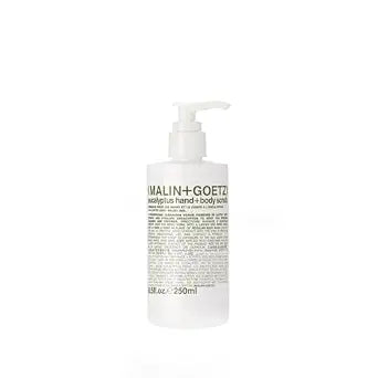 MALIN+GOETZ Eucalyptus Hand + Body Scrub, Resurfacing Cleanser, 8.5 fl Oz