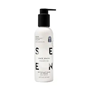 SEEN Face Wash, Fragrance Free -Non-Comedogenic & Non-Irritating Face Cleanser - Dermatologist-Developed - Safe for Sensitive, Eczema & Acne Prone Skin