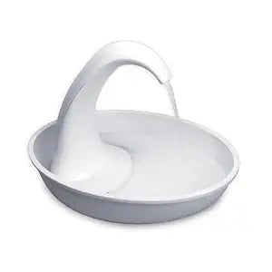 Pioneer Pet Swan Pet Drinking Fountain for Cats and Dogs - 80oz Capacity, Great for Multiple Pets  Great for Pets Who Love the Faucet - Bubbler and Bowl Dispenser Design Keeps Water Moving