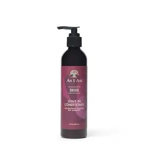 As I Am Onion Leave in Conditioner - 8 oz - with Red Onion, Ceramides & Isoquercetin - Helps Support Healthy Hair Growth