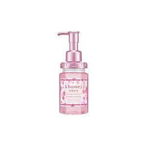 & Honey Deep Moist Sakura Hair Oil 100mL/ 3.38 Oz Moisturizing for Dry Hair Unique Blend of Natural Argan Oil for Smooth, Hydrated Hair Repair Damaged Hair