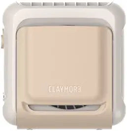 Claymore Clipfan Mini Sand Beige - Portable Wearable Shirt Clip Fan, USB-C Rechargeable Small Personal Cooling Fan with 4 Speeds, Hands-Free Pocket Fan for Outdoor Work, Golf, Travel and Camping