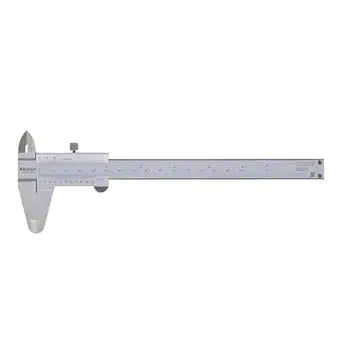 Mitutoyo 530-101 Vernier Calipers, Stainless Steel, for Inside, Outside, Depth and Step Measurements, Metric, 0"/0mm-150mm Range, +/-0.05mm Accuracy, 0.05mm Resolution, 40mm Jaw Depth | Stainless Steel
