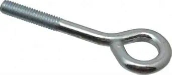 3/8-16 x 5 Eye Bolt Zinc Plated - Machine Screw Thread Turned Eye (Quantity: 10), Coarse Thread, Zinc Plated Steel