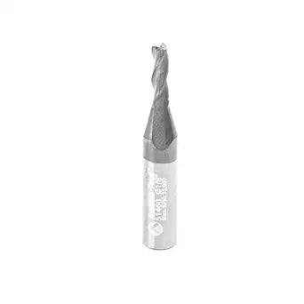 Amana Tool CNC Spiral Router Bit for Steel, 45 Degree Corner Chamfer End Mill, AlTiN Coating, 51460, 3-Flute x 1/8 Dia x 3/8 x 1/4 Shank x 1-1/2 Inch