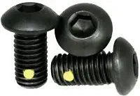 Nylon Pellet Socket Button Head Cap Screw, 3/8-16 x 5/8", Alloy Steel, Black Oxide, Hex Socket (Quantity: 100) Coarse Thread, 3/8 inch Allen Bolt, Length: 5/8 inch, Full Thread