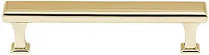 Alno Manhattan, 4" Pull, Polished Brass
