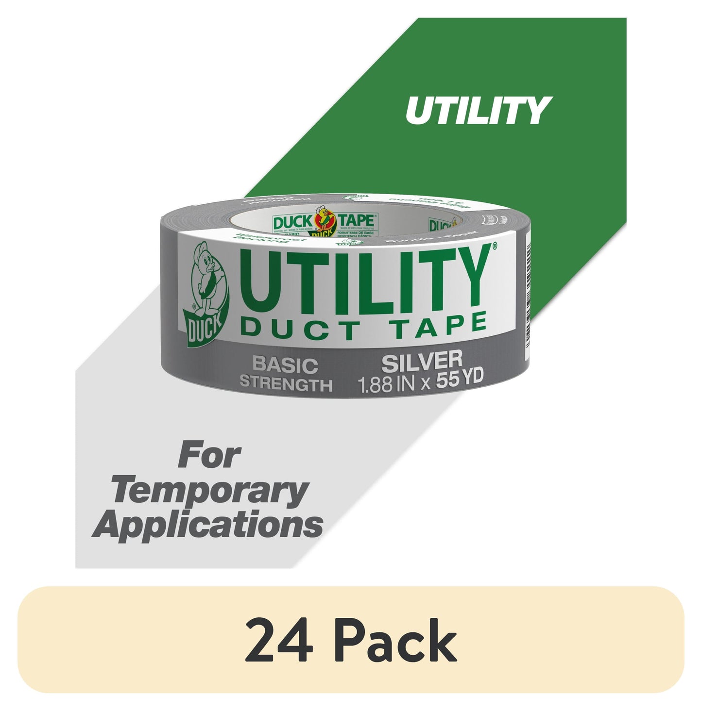 Utility Duck Tape Brand Duct Tape 1.88 in. x 55 yd., Silver