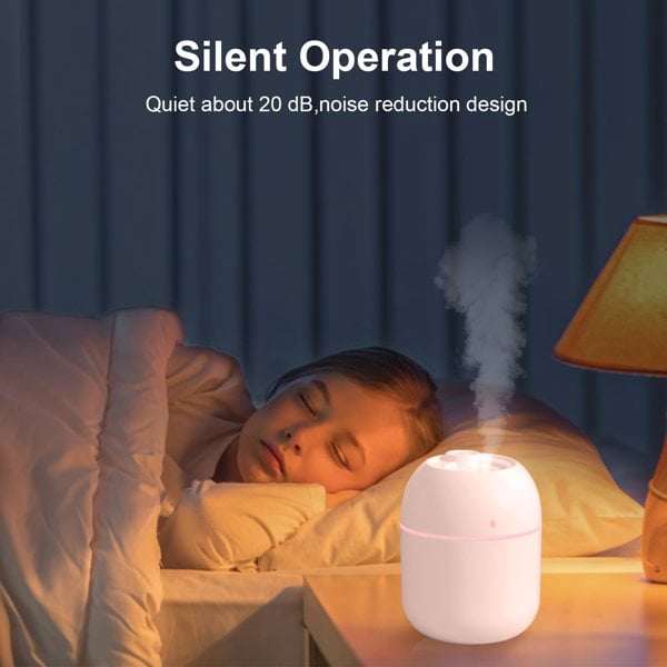 Mini Humidificador PortÃ¡til de 2 Uds, 220ml, PequeÃ±o Humidificador de Niebla FrÃ­a, Humidificador de Escritorio Personal para Dormitorio, Viajes, Oficina, Hogar