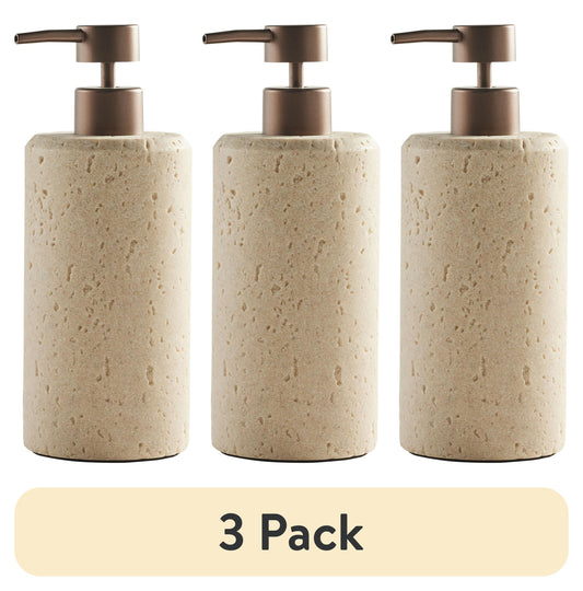 (3 pack) Better Homes & Gardens Faux Stone Soap Pump