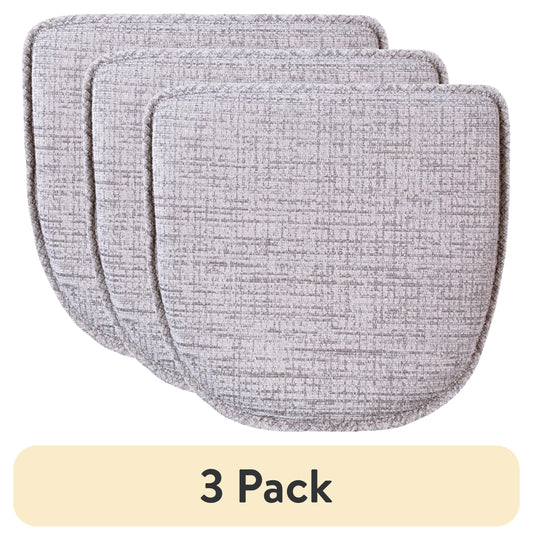 (3 pack) Gripper Non Slip 15" x 16" Kendal Nickel Chair Cushion
