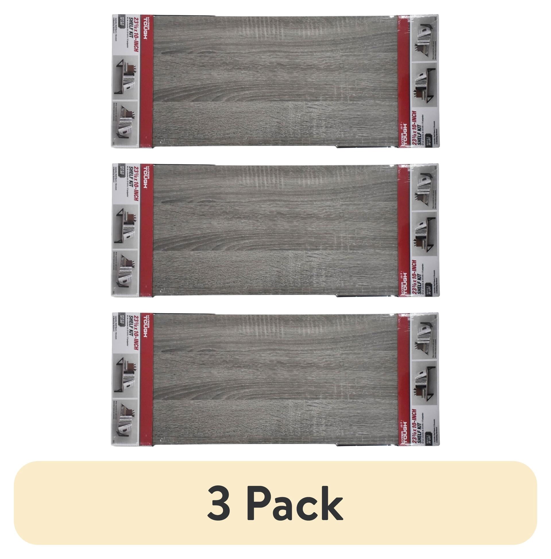 Hyper Tough 10 in. x 23 5/8 in. Rustic Gray Laminated Wood Shelf