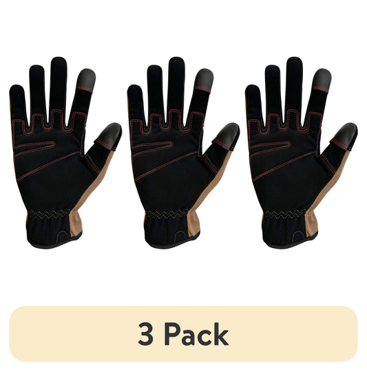 Hyper Tough Guantes de Trabajo Unisex de AlgodÃ³n Duck Canvas, MarrÃ³n, Mediano, HT88981-23