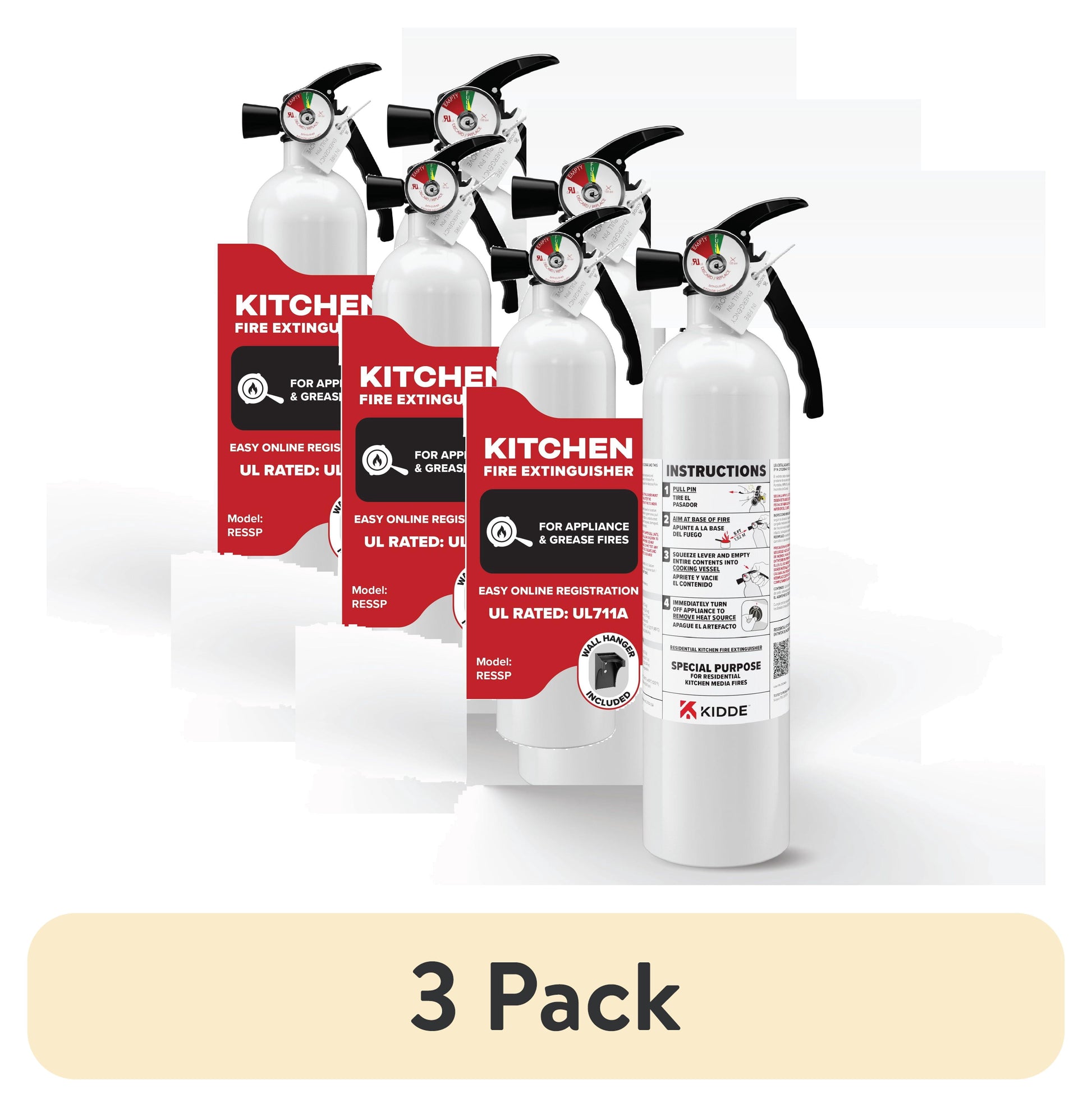 Kidde Fire Extinguisher for Kitchen, Residential, Single-Use, 711A