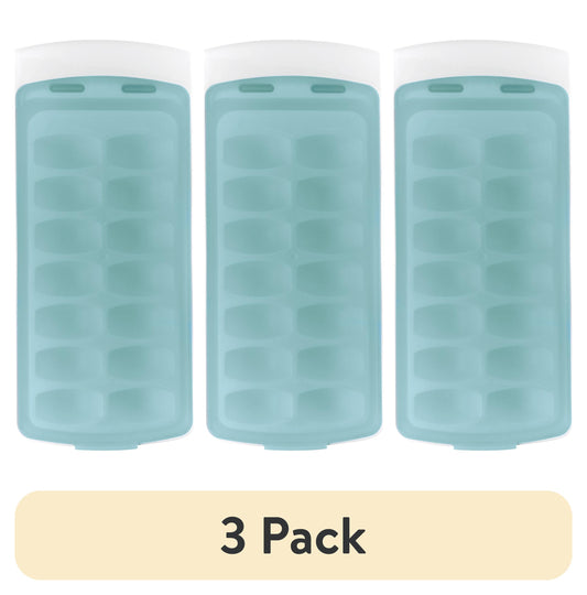 (3 pack) OXO Softworks No-Spill Rectangular Ice Cube Tray