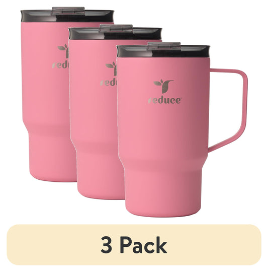 Reduce Hot1 18 oz Stainless Steel Insulated Tumbler with Adjustable Flow Lid â€“ Linen