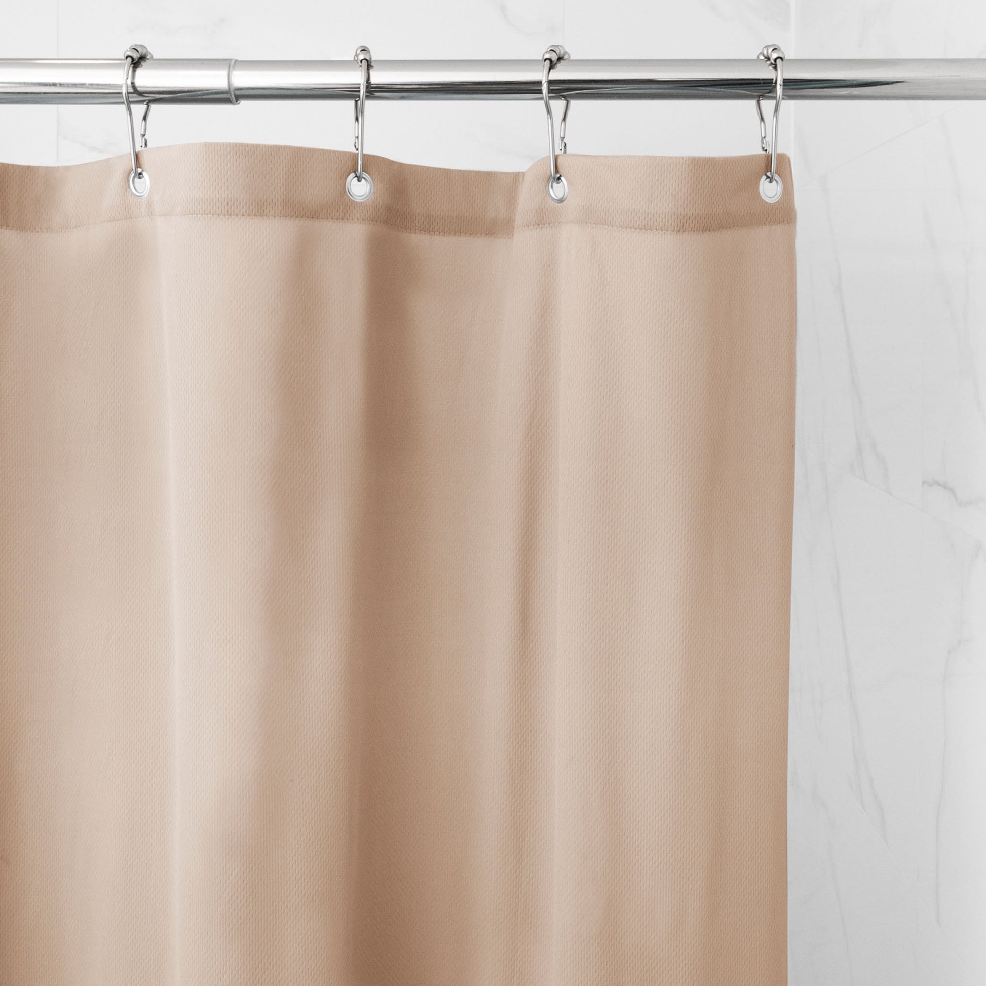 (3 pack) Waterproof Ultimate Shield Solid Tan Fabric Shower Curtain Liner, 70" x 72" - Better Homes & Gardens