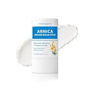 Arnica Bruise Balm Stick – Fast-Acting Arnica Montana with Vitamins K, C & E for Bruises, Swelling & Discoloration – Non-Greasy, Quick Absorbing Skin Repair for Face & Body – 0.88 oz (White)