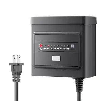 BN-LINK 60W Low Voltage Landscape Transformer with Countdown Timer and Photocell Sensor, 125V AC to 12V DC Converter with Overload Protection, Weather Durable for Outdoor LED Lighting, Pathway Light