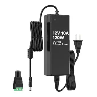 BTF-LIGHTING 12V 10A 120W ETL Listed Power Supply Adapter, AC100-240V Input