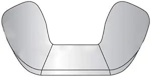 #6-32 Wing Nut Type A/Cold Forged / 316 Stainless Steel (Quantity: 100)
