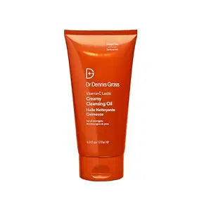 Dr Dennis Gross Vitamin C Lactic Creamy Cleansing Oil, Removes Makeup & SPF, 6 Fl Oz