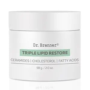 Dr. Brenner Triple Lipid Restore Anti Aging Face Moisturizer Lifting & Recovery Cream with Ceramides, Lipids and Fatty Acids 2 oz.