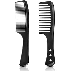 2-Pack Professional Comb Set - Wide + Fine Tooth