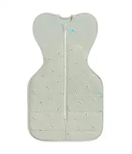 Love to Dream Swaddle UP Warm, 2.5 TOG, Dramatically Better Sleep, Allow Baby to Sleep in Preferred Arms Up Position for Self-Soothing, Secure Fit Calms Startle Reflex, 13-19lbs, Olive Bees
