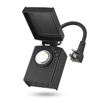 BN-LINK Outdoor 24-Hour Mechanical Timer Outlet, 2 Grounded Outlets