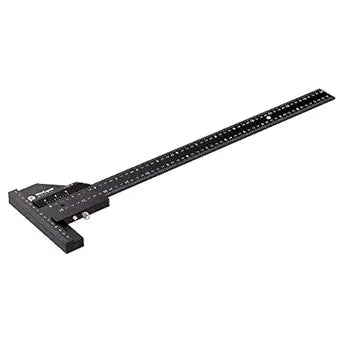 Scriber Gauge  Precision Marking Tool, Measuring Ruler, Layout Square, Thickness Gauge, CNC Aluminum Woodworking Tool for Joinery, Framing, Cabinet - Professional Classic Model (14 Inch)