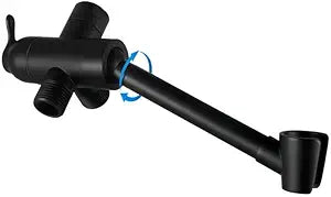 YDmeet All Metal Shower Diverter Valve With HandShower Holder - Upgraded 3 Way Shower Head for Handheld and Fixed Rain Showerhead - Universal G1/2 Arm, Bathroom Part, Matte Black