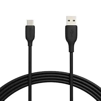 Amazon Basics USB-A to USB-C Fast Charging Cable, USB 2.0, 480Mbps Data Transfer Speed, USB-IF Certified, for Apple iPhone 16/15, iPad, Samsung Galaxy, Tablets, Laptops, 10 Foot, Black