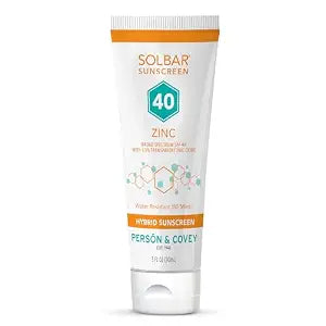 Solbar Zinc SPF 40 Hybrid Sunscreen, Transparent Travel Size 3oz
