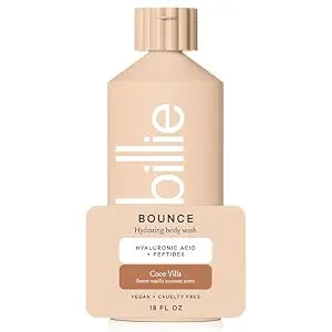 Billie Bounce Womens Body Wash, Hydrating, Coco Villa Scent, 18 Fl Oz
