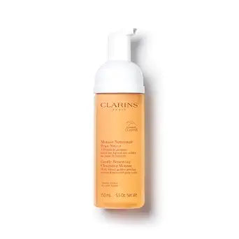 CLARINS Gentle Renewing Foaming Cleansing Mousse with AHAs, 5.5 Oz