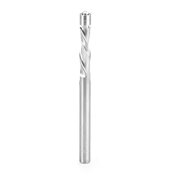 Amana Tool - 46297 Solid Carbide UltraTrim Spiral Trim 1/4 Dia x 1" 4 Shank with D