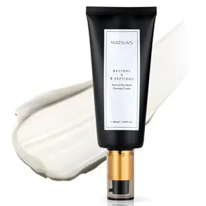 MATKAS Korean Retinol Neck Cream Tightening + Firming + Peptides 3.38 Fl Oz