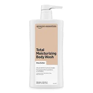 Amazon Essentials Total Moisturizing Body Wash, Shea Butter Moisture Complex, 33.8 fl oz