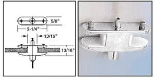 CRL Chrome Plated Fixed Double Shelf Brackets for the Cable Display System