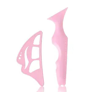 DAGEDA 2Pcs Eyeliner Stencils, Reusable Eyetour Eyeshadow Stencil, Pink