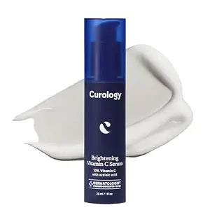 Curology Brightening Vitamin C Serum, Visibly Evens Skin Tone, Smooths Texture, and Calms Redness, Milky Texture, 1 fl oz