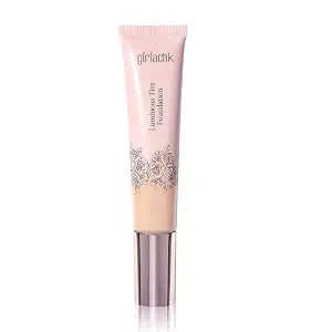 Girlactik Luminous Tint Foundation ï¿½ï¿½ï¿½ Hydrating 2-in-1 Tinted Moisturizer & Buildable Foundation with Hyaluronic Acid, Vitamin C & Squalane ï¿½ï¿½ï¿½ Lightweight, Natural Finish (Light, 