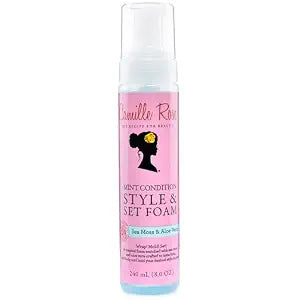 Camille Rose Mint Condition Style & Set Foam, Curl Mousse, 8 Oz