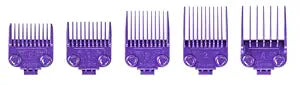 Andis 560997 OG Master Dual Magnet Comb Guard Set, 5-Pack, Purple