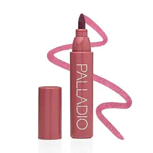 Palladio Lip Stain, Hydrating and Waterproof Formula, Blush