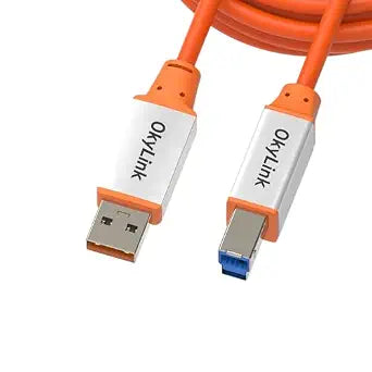 OkyLink USB 3.2 Gen 2 USB-A to USB-B Printer NAS Cable 10Gbps, 10ft