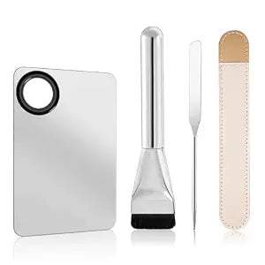 Makeup Mixing Palette with Foundation Brush and Makeup Spatula